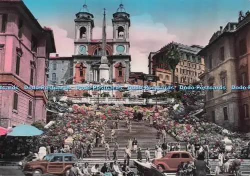 D297895 Roma. Spanienplatz und die Trinita dei Monti. RP