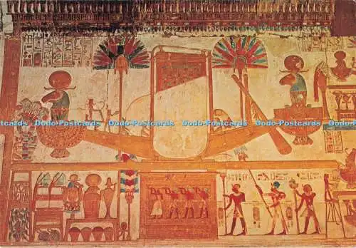 D292793 Abydos. Gemälde Reliefs im Sethi I Tempel. Al. Ahram. Dino Sassi