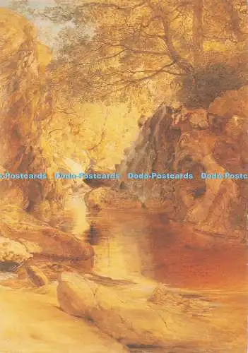 D292802 Privatsammlung. Eine Kaskade im Schatten. Samuel Palmer. The British Muse