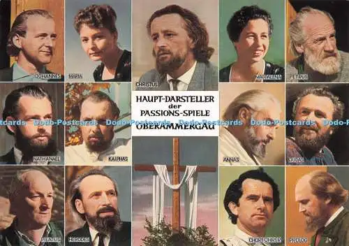 D292876 Haupt Darsteller der Passions Spiele Oberammergau. Nathanael. H. Kronbur