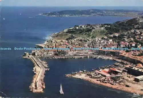 D292984 Saint Tropez. Var. Vue Aerienne sur le Port. Rella. Spirale