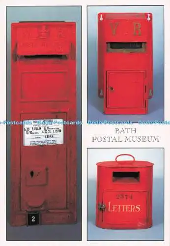 D295209 Badewanne. Postmuseum. Viktorianischer Wandbriefkasten. Aus der Hauptstraße K entfernt
