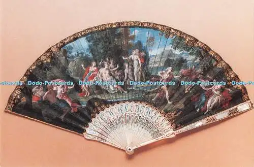 D293005 Diana und Acteon. Ein feiner italienischer Fächer wahrscheinlich gemalt von De Matheis. Hel