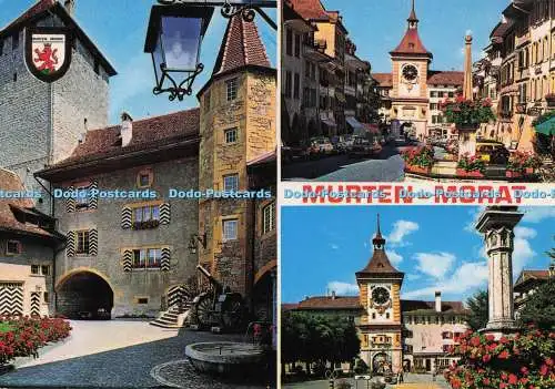D298122 Murten. Morat. Drei Ansichten der Stadtplätze. Helio. Jaeger. Multi Vie