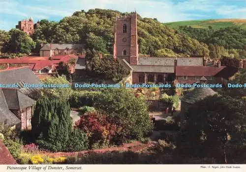 D295222 Somerset. Malerisches Dorf Dunster. John Hinde. E. Nagele