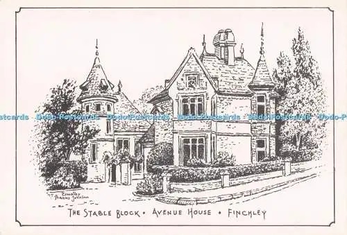 D293017 Finchley. Avenue House. Der stabile Block. The Finchley Society