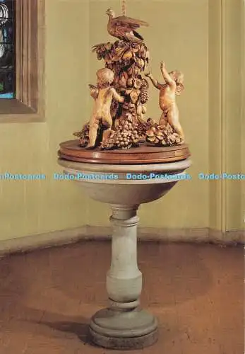D293019 Alle Heiligtümer am Turm. The Font Cover von Grinling Gibbons