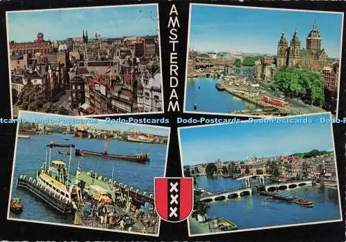 D298139 Amsterdam. Vier Ansichten der Stadt. Krüger. Multi View