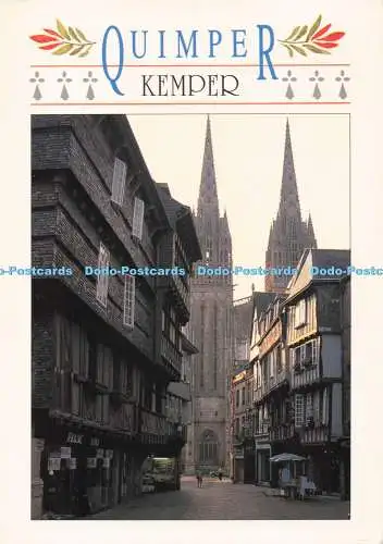 D295238 Quimper. Kemper. Jos. Postkarte