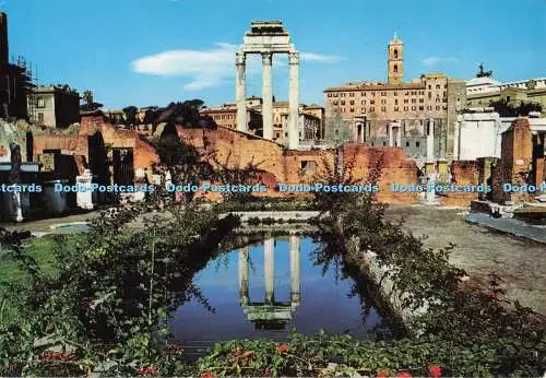 D298151 Roma. Forum Romain. Tempel von Castor und Pollux und Capitolinum Palace.