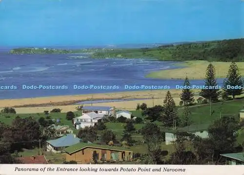 D298233 Panorama des Eingangs mit Blick auf Potato Point und Narooma. Farbe