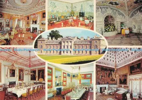 D293189 Woburn Abbey. Die Westfront der Abtei. Queen Victoria State Schlafzimmer.