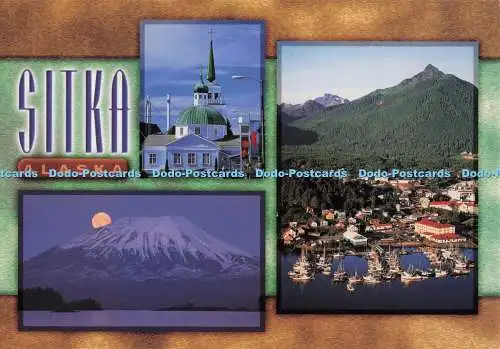 D298310 Sitka. Alaska. Russisch-orthodoxe Kirche St. Michael. Mt. Kantencombe mit F