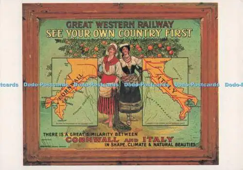 D298312 Great Western Railway Sehen Sie zuerst Ihr eigenes Land. J. Arthur Dixon. Natio