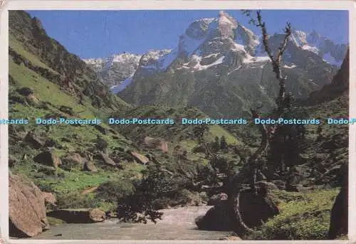 D295437 Blick auf die Dhauladhr-Hügel vom Solang-Tal. Rohtang Pass im Hintergrund