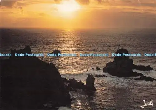 D295442 Couleurs de Bretagne. Sonnenuntergang auf der Felsspurn. Wagenheber