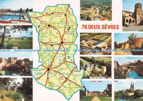 D293260 79. Deux Sevres. Cerisay. Niort. Cim. Multi View