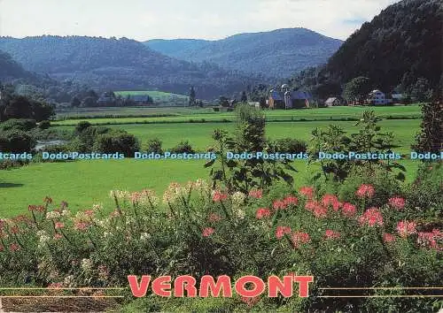 D295475 Vermont. Sommerzeit. Landwirtschaft in den sanften Hügeln des Green Mountain