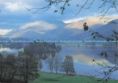 D298380 Grasmere. Blick auf den See. Peter Pedley Postkarten. Serie Lakeland. Jul