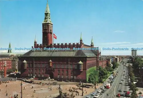 D293272 Kopenhagen. Das Rathaus. Eine Top Karte. Gronlund