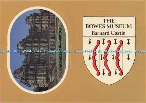 D295507 The Bowes Museum. Barnard Castle. Delphinpresse. Eine Delphin Stikacard