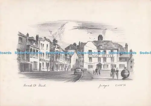 D298418 Beach St. Deal. Judges Ltd. S. 28576. Bleistiftskizze