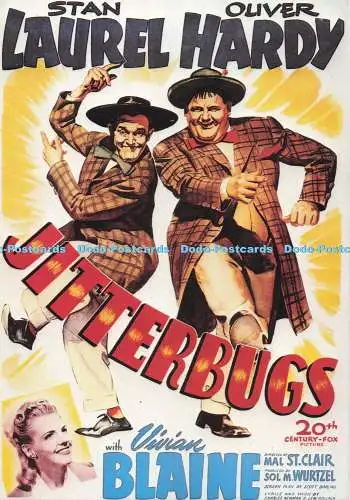 D293308 Stan Laurel. Oliver Hardy. Jitterbugs. Twentieth Century Fox Film. Santo