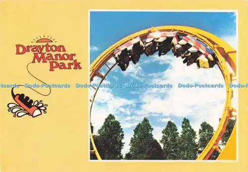 D293319 Drayton Manor Park. Python Looping Achterbahn. Drayton Manor Park an