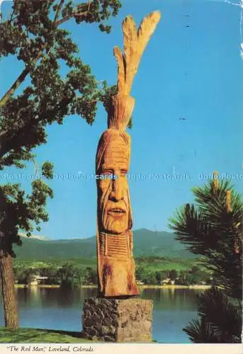 D293328 Colorado. Loveland. Der rote Mann. Flatiron Postkarte. Dwayne Easterling