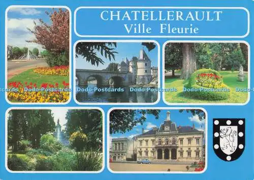 D298439 Chatellerault Ville Fleurie. Hotel de Ville. Jardin Public. Square Kenne