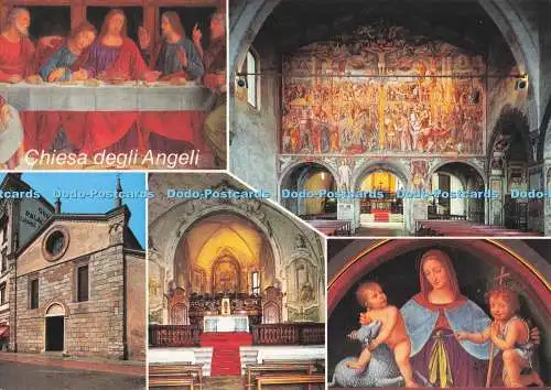 D295543 Chiesa Degli Angeli. Lugano. Santa Cena e Madonna di Bernardo Luino. Kar