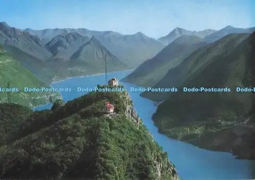 D295547 Lugano. Monte San Salvatore. Blick auf Luganersee. Karl Engelberger