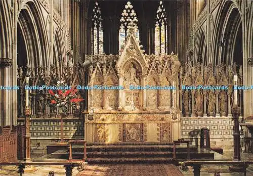 D293341 Kathedrale von Lichfield. Der Hochaltar. Topische Presse. Wyfold Road. London.