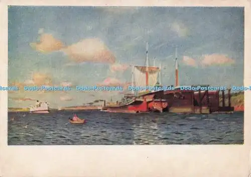 D298500 Wolga. Frischer Wind. I.I. Levitan. Staatliche Tretjakow-Galerie