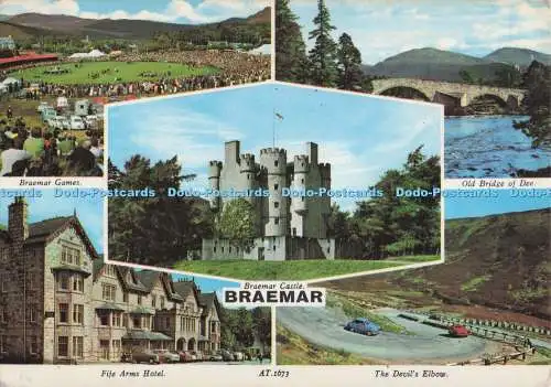 D298501 Braemar. Fife Arms Hotel. Der Teufelsellenbogen. Braemar Games. Charles Skilto