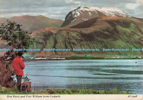 D298503 Ben Nevis und Fort William aus Corpach. Charles Skilton and Fry Ltd
