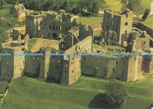 D298505 Gwent. Raglan Castle. Air View. Krone. Colour Print Limited. 1984