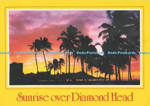 D295608 Sunrise Over Diamond Head. Hawaiian Service. Farbdosen. John Jones. 199