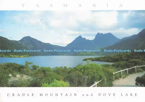 D295612 Tasmanien. Cradle Mountain und Dove Lake. Tasmanische Postkarten und Souveni