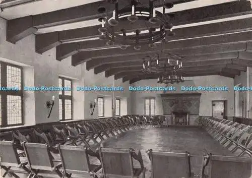 D293416 Jugendburg Stahleck. Bei Bacharach. Rhein. Rittersaal. F. G. Zeitz