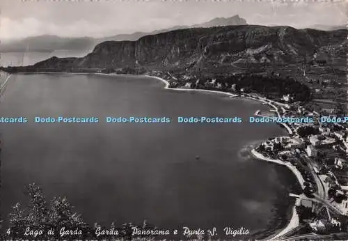 D298553 Lago di Garda. Garda. Panorama e Punta S.Vigilio. Gianni Ferrari. RP. 1