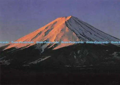 D293459 Japan. Mt. Fuji am frühen Morgen am Lake Kawaguchi. Fukuda Karte