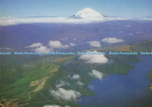 D293462 Japan. Vogelperspektive des Mt. Fuji und Lake Ashi No Ko. Fukuda Karte