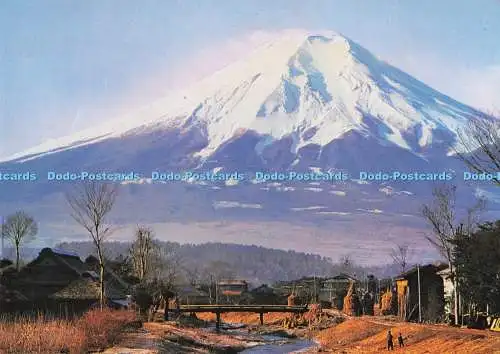 D293463 Japan. Oshino Village und Mt. Fuji. Fukuda Karte