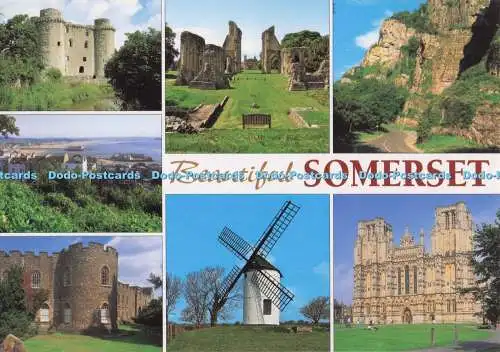 D298658 Schönes Somerset. Nunney Castle. Glastonbury Abbey. Cheddar Gorge. Tau