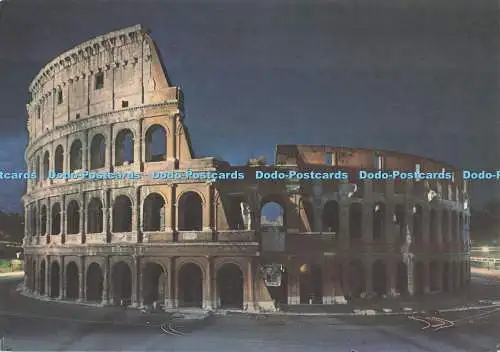 D295800 Roma. Das Kolosseum. Nachtlich. Da Fotocolor Kodak Ektachrome. 1980