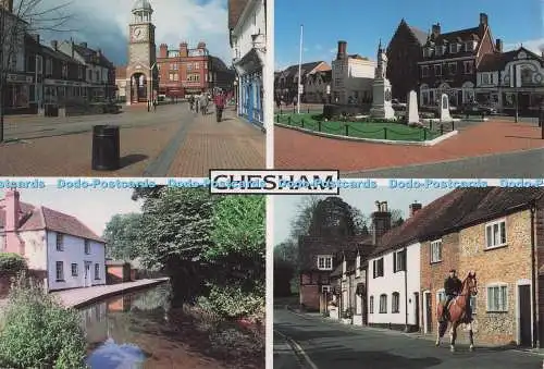 D298711 Buckinghamshire. Vier Ansichten von Chesham. Tony Cowham. Halcyon von Bushey.