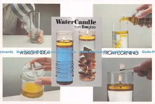 D295822 Eine glänzende Idee von Corning. Wasserkerze aus Eveglass. PM. Sunderland.