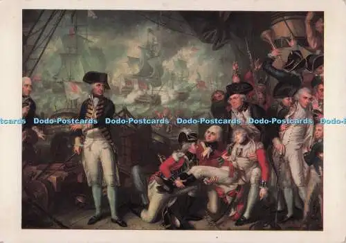 D298737 Greenwich. National Maritime Museum. Howe an Bord der Queen Charlotte a