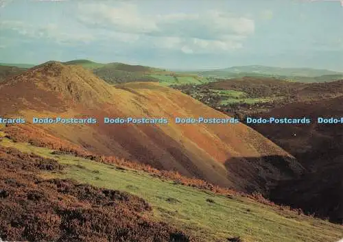 D298744 Salop. Church Stretton von Mynd. Blick vom Langen Grat nach Osten
